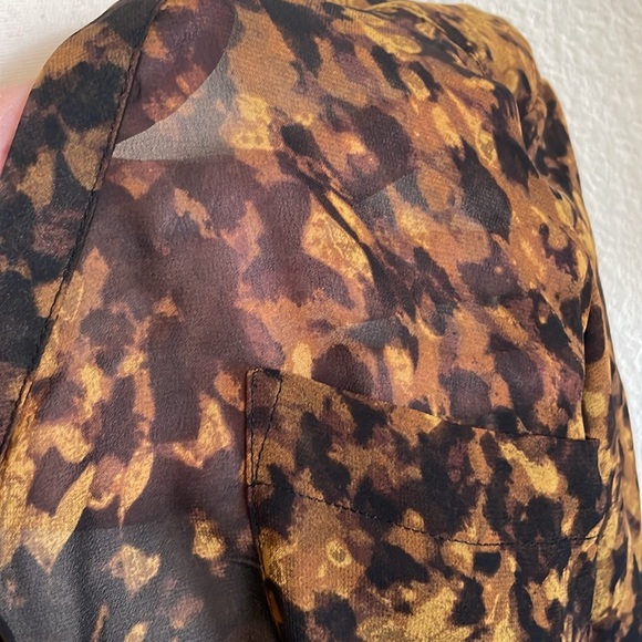 Merona Leopard blend print blouse - Picture 6 of 9